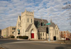 Image of St John's Episcopal Church Building at 14th and Main St. Dubuque